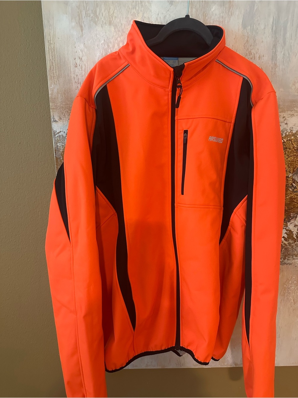 ARSUXEO Mens Cycling Jacket Waterproof Reflective
